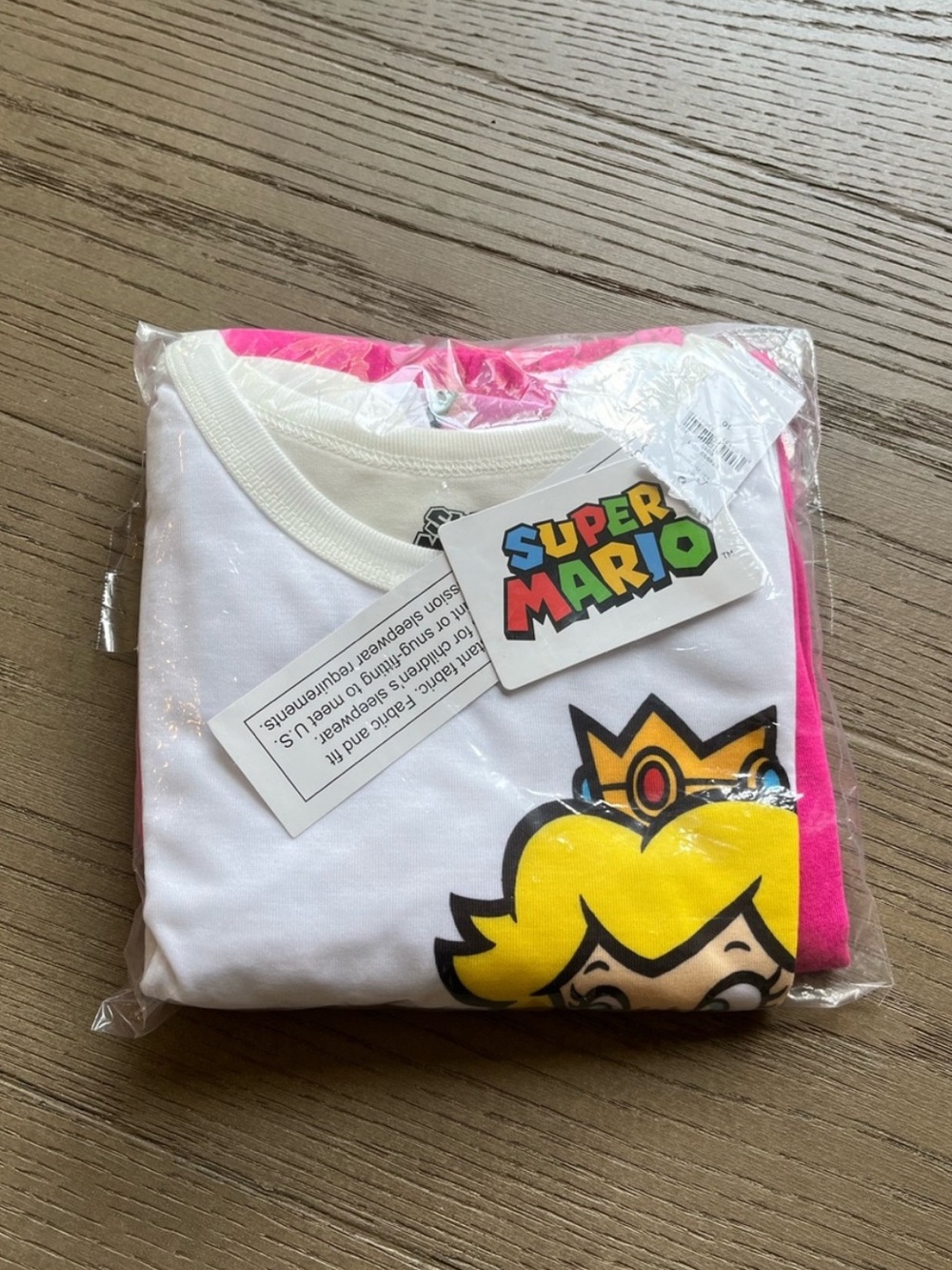 Gap Kids Super Mario Princess Peach Pajamas Girl 10 Long Sleeve Crop Top Pants